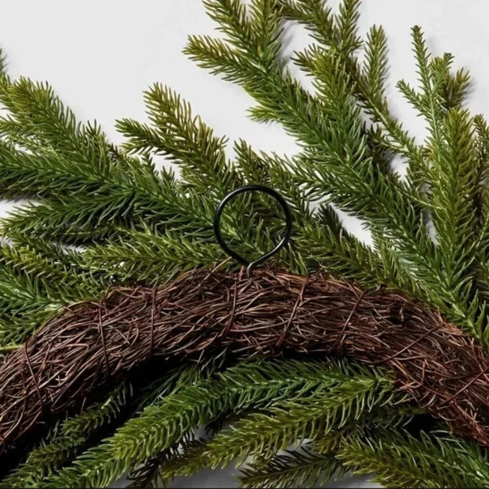 XL Pine Christmas Wreath with Ribbon - Threshold™ designed with Studio McGee
